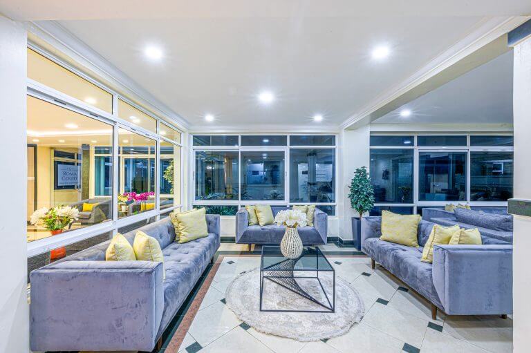 Lounge Area — Roma Courts Serviced Apartments Nairobi